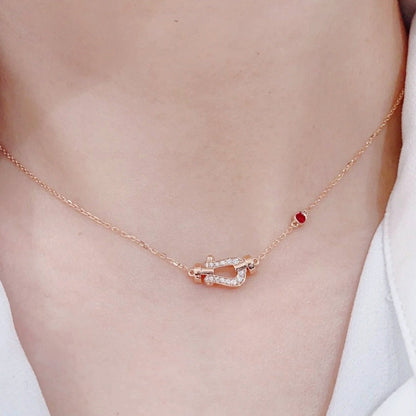 [Bling Jewelrys ]FORCE 10 DIAMOND PINK GOLD NECKLACE