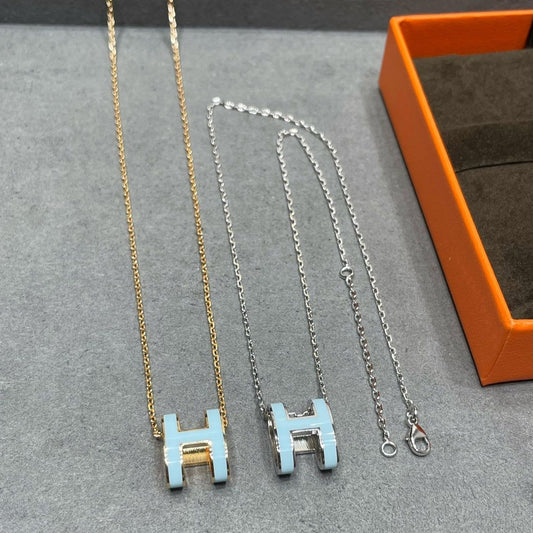 [Bling Jewelrys ]POP H SKY BLUE NECKLACE