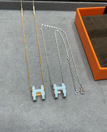 [Bling Jewelrys ]POP H SKY BLUE NECKLACE