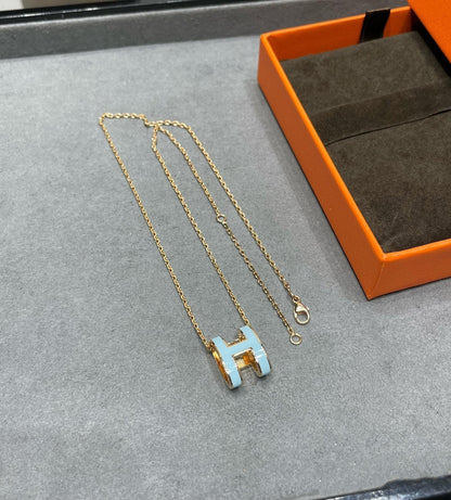 [Bling Jewelrys ]POP H SKY BLUE NECKLACE