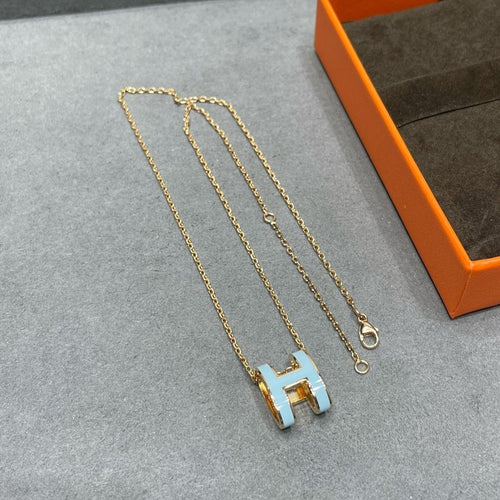[Bling Jewelrys ]POP H SKY BLUE NECKLACE
