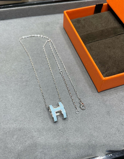 [Bling Jewelrys ]POP H SKY BLUE NECKLACE
