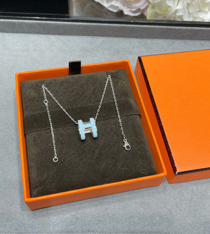 [Bling Jewelrys ]POP H SKY BLUE NECKLACE