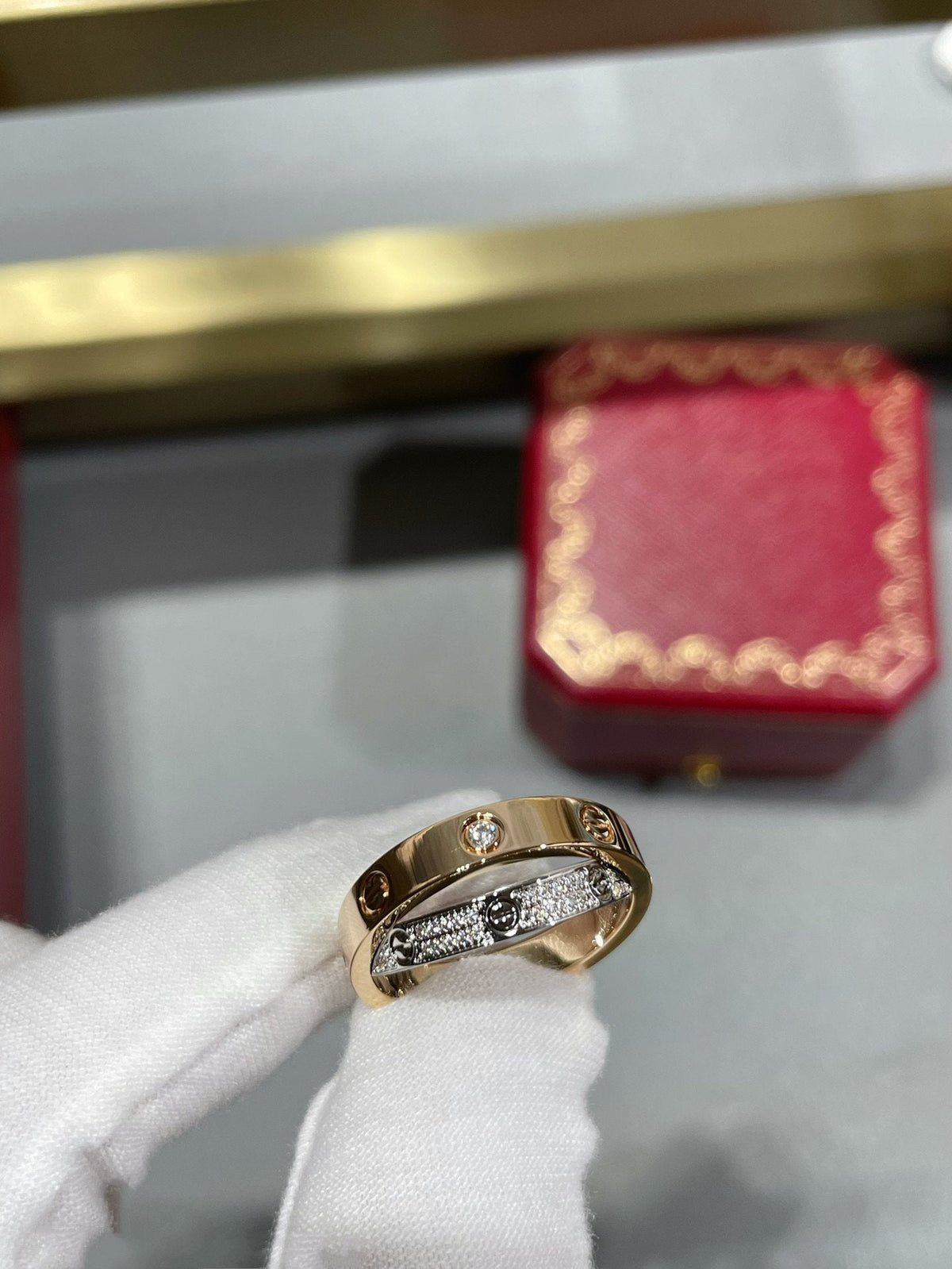 {
  "Bling Jewelrys": "ブリングジュエリー",
  "LOVE PINK GOLD SILVER DIAMOND DOUBLE RING": "LOVE ピンクゴールド シルバー ダイヤモンド ダブルリング"
}