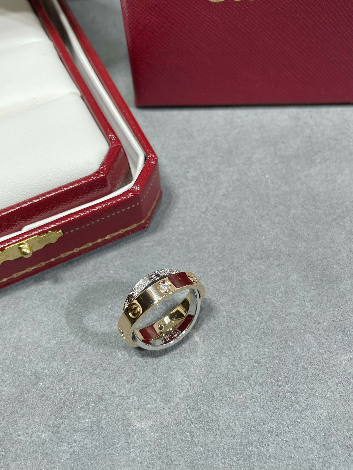 {
  "Bling Jewelrys": "ブリングジュエリー",
  "LOVE PINK GOLD SILVER DIAMOND DOUBLE RING": "LOVE ピンクゴールド シルバー ダイヤモンド ダブルリング"
}