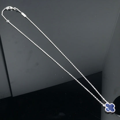 [Bling Jewelrys ]CLOVER PIETERSITE SILVER LONG NECKLACE