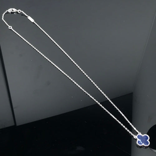 [Bling Jewelrys ]CLOVER PIETERSITE SILVER LONG NECKLACE