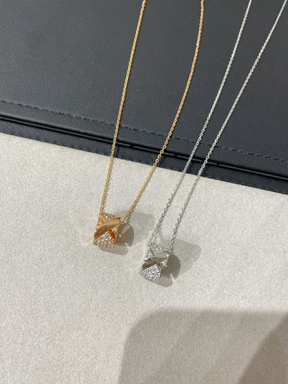 [Bling Jewelrys ]LIENS EVIDENCE DIAMOND PAVED NECKLACE