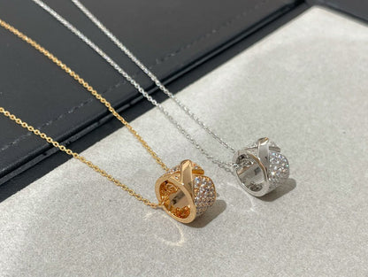 [Bling Jewelrys ]LIENS EVIDENCE DIAMOND PAVED NECKLACE