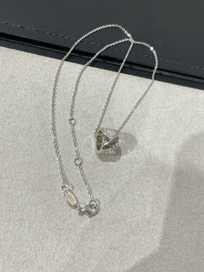 [Bling Jewelrys ]LIENS EVIDENCE DIAMOND PAVED NECKLACE
