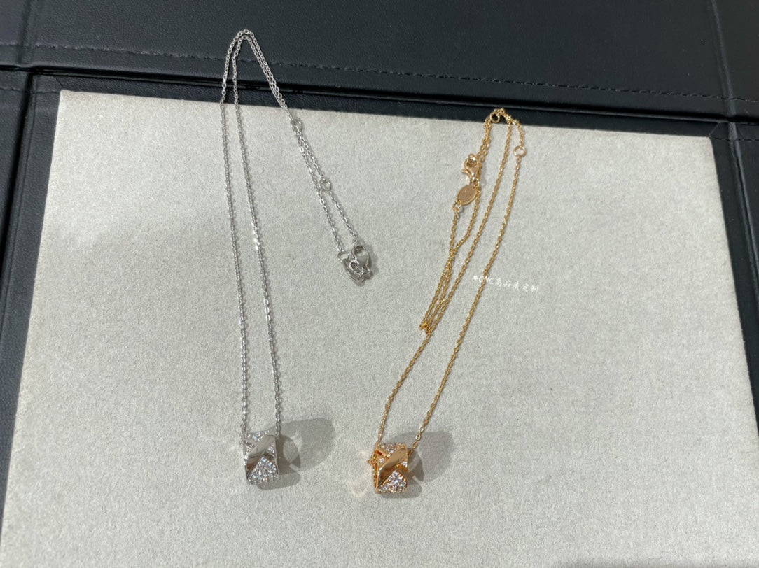 [Bling Jewelrys ]LIENS EVIDENCE DIAMOND PAVED NECKLACE