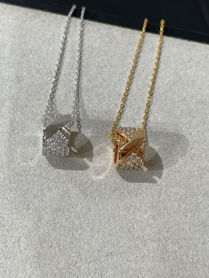 [Bling Jewelrys ]LIENS EVIDENCE DIAMOND PAVED NECKLACE