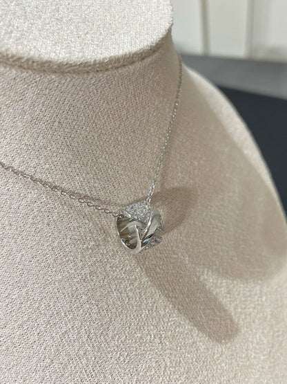 [Bling Jewelrys ]LIENS EVIDENCE DIAMOND PAVED NECKLACE