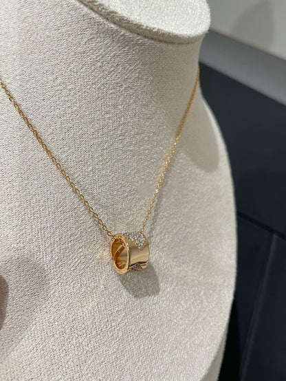[Bling Jewelrys ]LIENS EVIDENCE DIAMOND PAVED NECKLACE