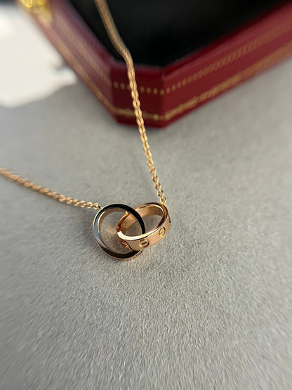 {
  "[Bling Jewelrys ]LOVE NECKLACE DOUBLE RING PINK GOLD": "【Bling Jewelrys】LOVE ネックレス ダブルリング ピンクゴールド"
}