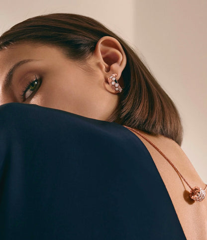 [Bling Jewelrys ]BEE LOVE DIAMOND HOOP EARRINGS