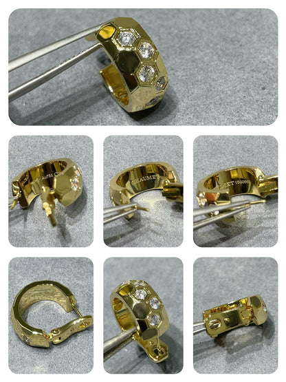 [Bling Jewelrys ]BEE LOVE DIAMOND HOOP EARRINGS