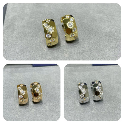 [Bling Jewelrys ]BEE LOVE DIAMOND HOOP EARRINGS