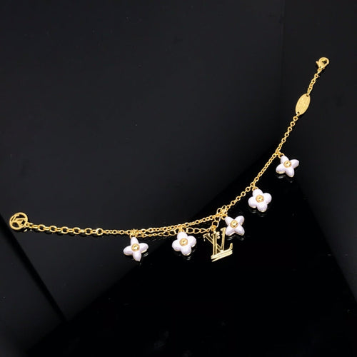 [Bling Jewelrys ]LOGO 6 MOTIF STAR AND SUN GOLD BRACELET