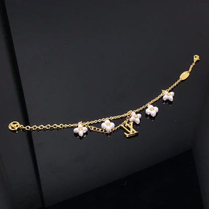 [Bling Jewelrys ]LOGO 6 MOTIF STAR AND SUN GOLD BRACELET