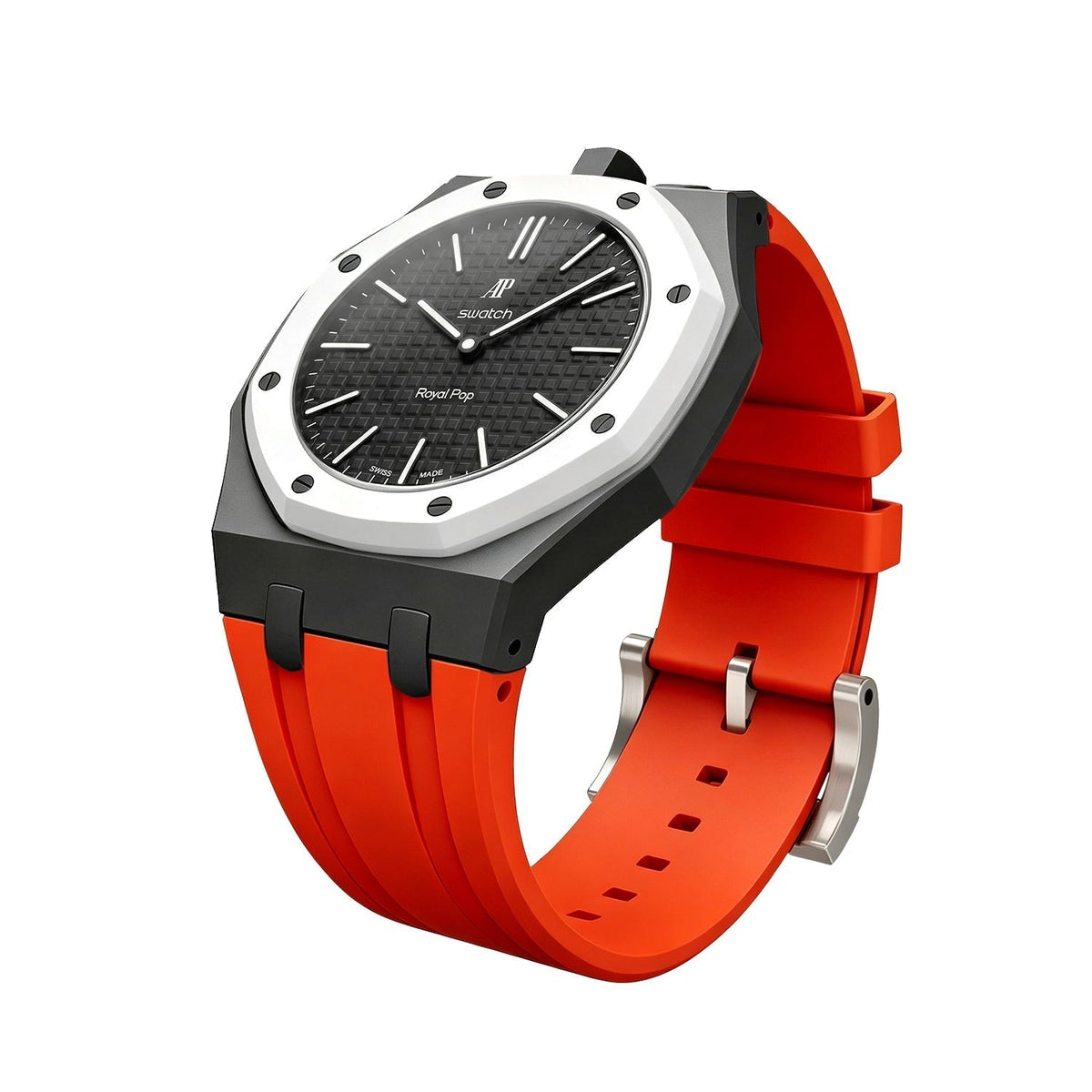 [Bling Jewelrys]Royal Oak Pop Exclusive Bioceramic Case & Silicone Strap Mix Color