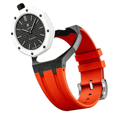 [Bling Jewelrys]Royal Oak Pop Exclusive Bioceramic Case & Silicone Strap Mix Color