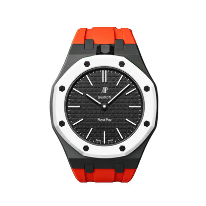 [Bling Jewelrys]Royal Oak Pop Exclusive Bioceramic Case & Silicone Strap Mix Color
