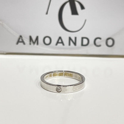 [Bling Jewelrys ]LOVE RING 4MM 1 DIAMOND