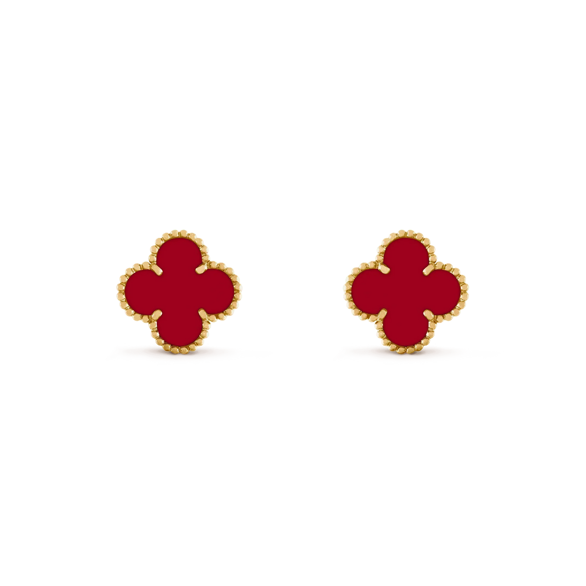 [Bling Jewelrys] CLOVER MEDIUM 1 MOTIV KARNEOL OHRRINGE