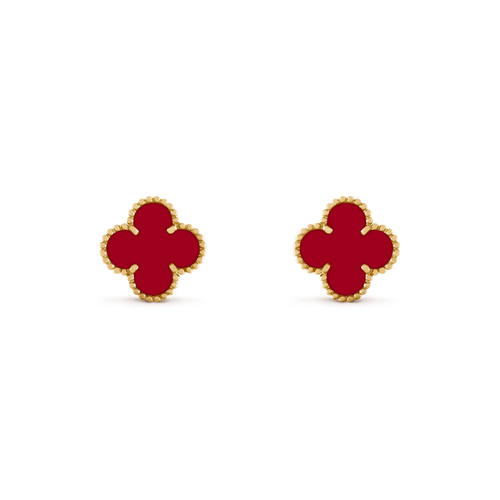 [Bling Jewelrys] CLOVER MEDIUM 1 MOTIV KARNEOL OHRRINGE