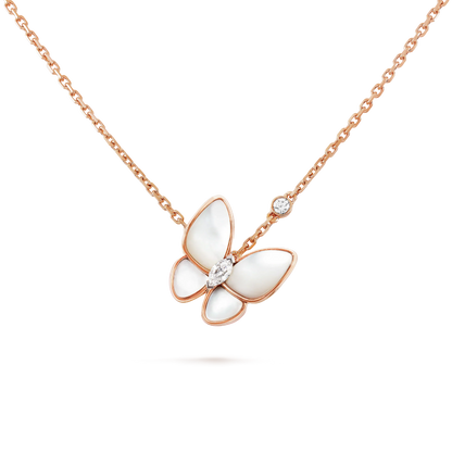[Bling Jewelry] SCHMETTERLING-HALSKETTE AUS PERLMUTT MIT DIAMANTEN