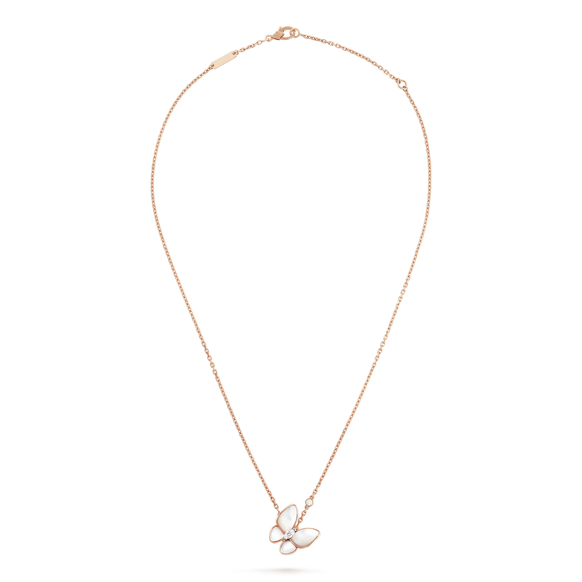 [Bling Jewelry] SCHMETTERLING-HALSKETTE AUS PERLMUTT MIT DIAMANTEN