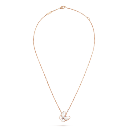 [Bling Jewelry] SCHMETTERLING-HALSKETTE AUS PERLMUTT MIT DIAMANTEN