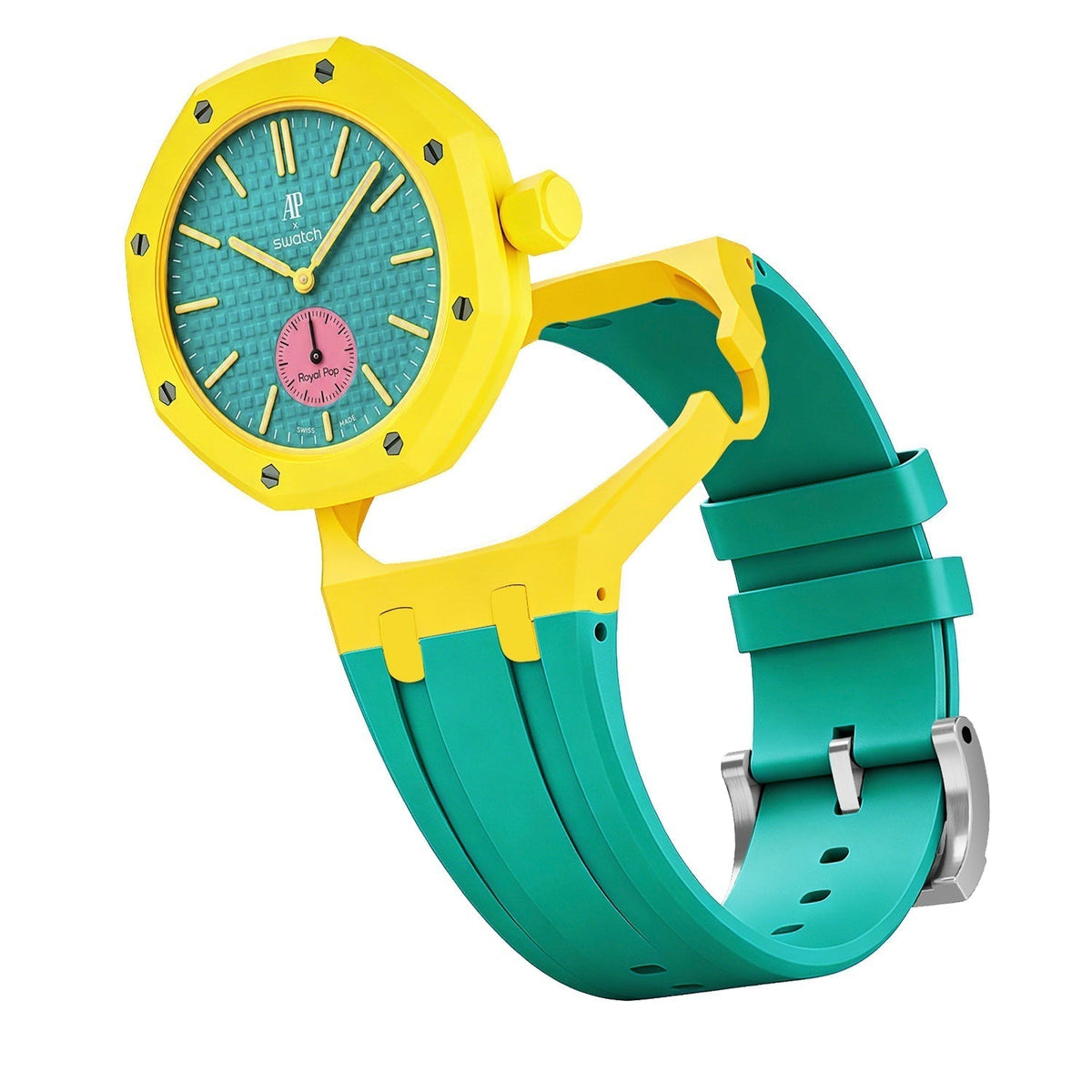 [Bling Jewelrys]Royal Oak Pop Exclusive Bioceramic Case & Silicone Strap Mix Color