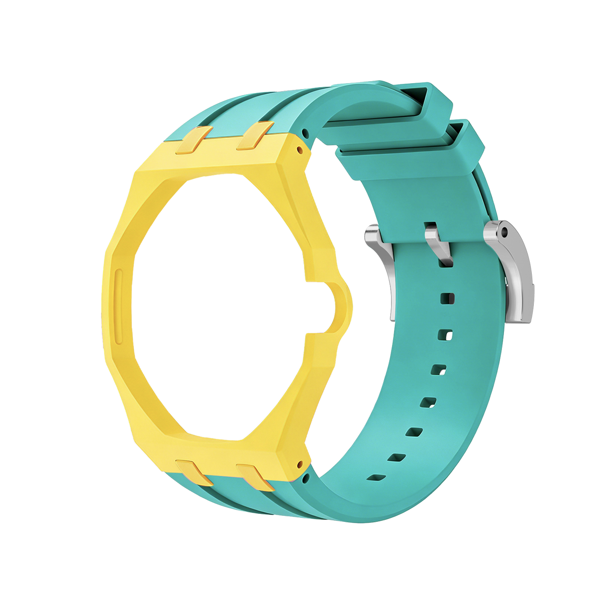 [Bling Jewelrys]Royal Oak Pop Exclusive Bioceramic Case & Silicone Strap Mix Color