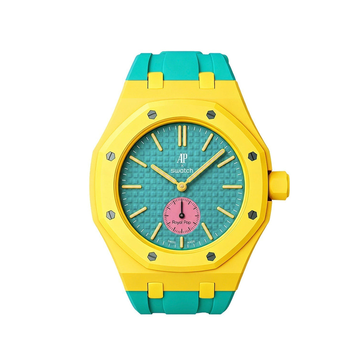 [Bling Jewelrys]Royal Oak Pop Exclusive Bioceramic Case & Silicone Strap Mix Color