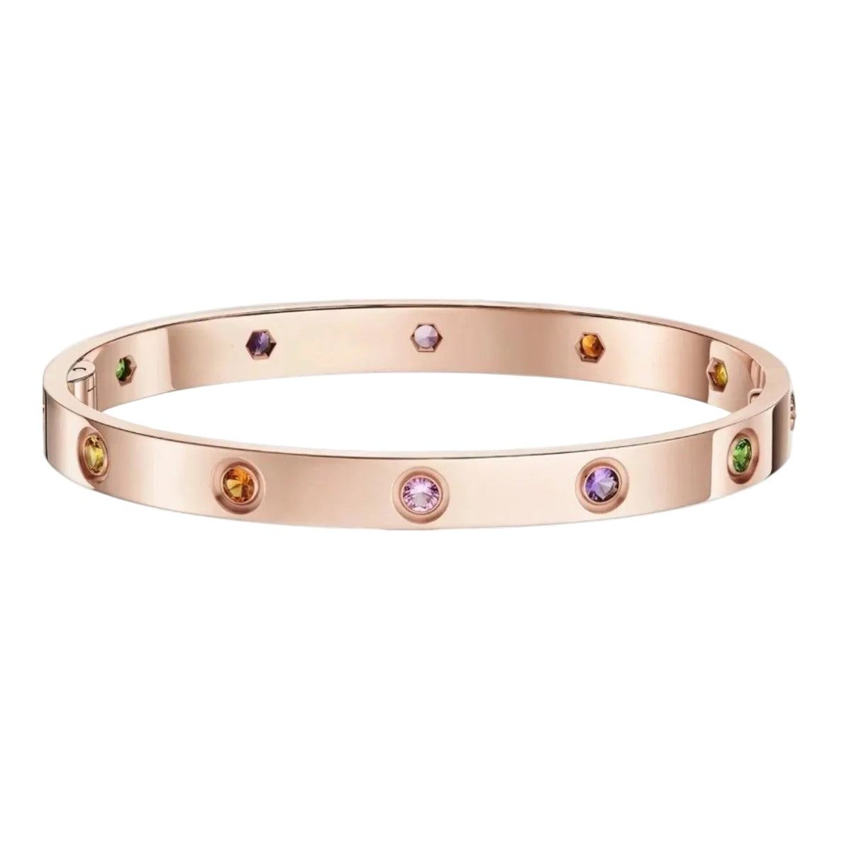 [Bling Jewelrys]CLASSIC 6.1MM LOVE BRACELET 10-DIAMOND MULTICOLOR