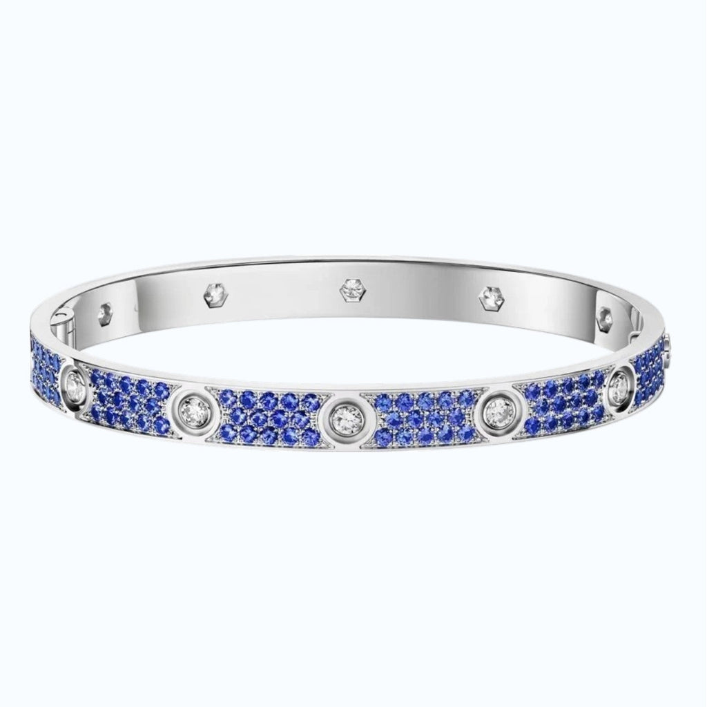 [Bling Jewelrys]CLASSIC 6.1MM LOVE BRACELET 10-DIAMOND FULL PAVÉ