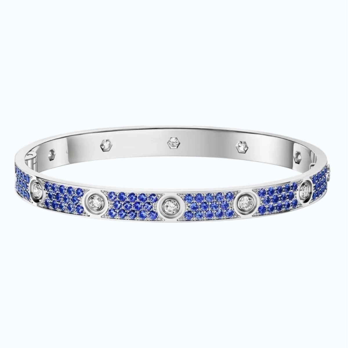 [Bling Jewelrys]CLASSIC 6.1MM LOVE BRACELET 10-DIAMOND FULL PAVÉ