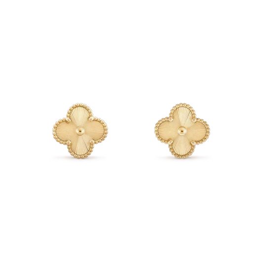 [Bling Jewelrys ]CLOVER MINI 9.5MM LASER EARRINGS