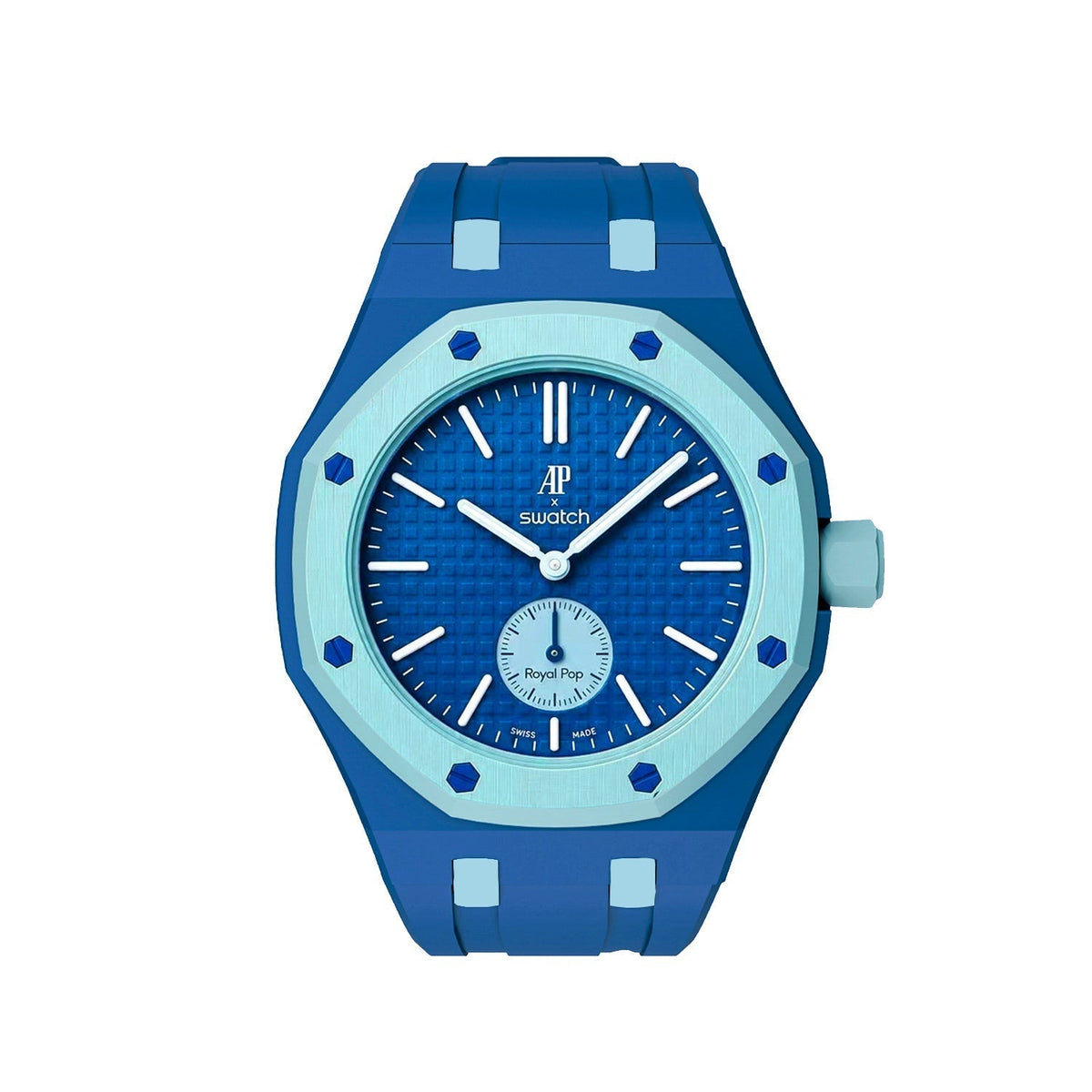 [Bling Jewelrys]Royal Oak Pop Exclusive Bioceramic Case & Silicone Strap Mix Color
