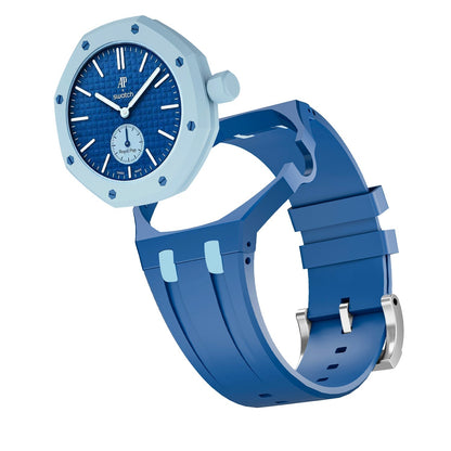 [Bling Jewelrys]Royal Oak Pop Exclusive Bioceramic Case & Silicone Strap Mix Color