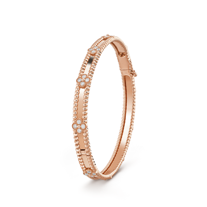 [Bling Jewelrys ]CLOVER BRACELET 4MM DIAMONDS