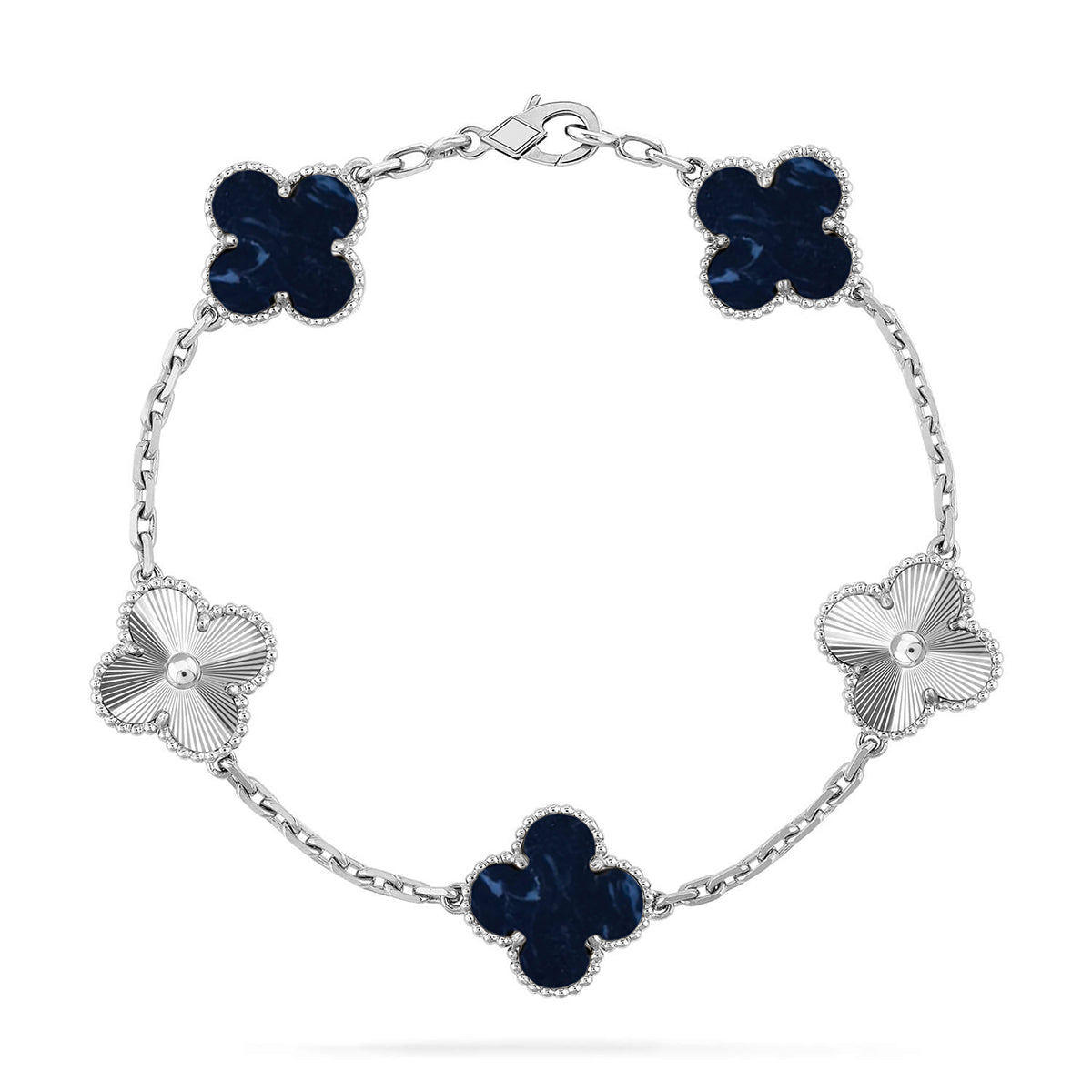[Bling Jewelrys ]CLOVER 5 MOTIF PIETERSITE BRACELET COLLECTION