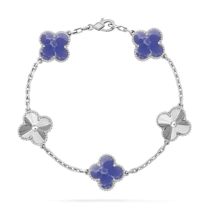 [Bling Jewelrys ]CLOVER 5 MOTIF BLUE VEINS BRACELET COLLECTION