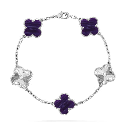 {
  "Bling Jewelrys": "ブリングジュエリー",
  "CLOVER 5 MOTIF PURPLE STRIPES BRACELET COLLECTION": "クローバー 5モチーフ パープルストライプ ブレスレットコレクション"
}
