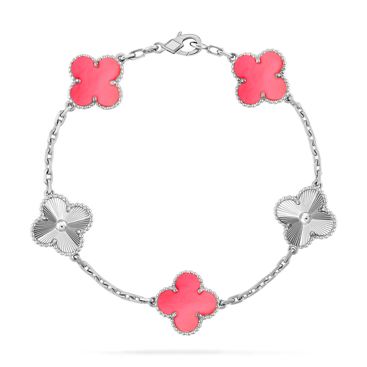 {
  "Bling Jewelrys": "ブリングジュエリー",
  "CLOVER 5 MOTIFS": "クローバー 5モチーフ",
  "PINK MOP BRACELET COLLECTION": "ピンクMOPブレスレットコレクション"
}