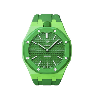 [Bling Jewelrys]Royal Oak Pop Exclusive Bioceramic Case & Silicone Strap Mix Color