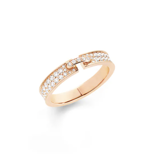 [Bling Jewelrys ]ALLIANCE LIENS VIDENCE PAVED DIAMOND 4MM RING