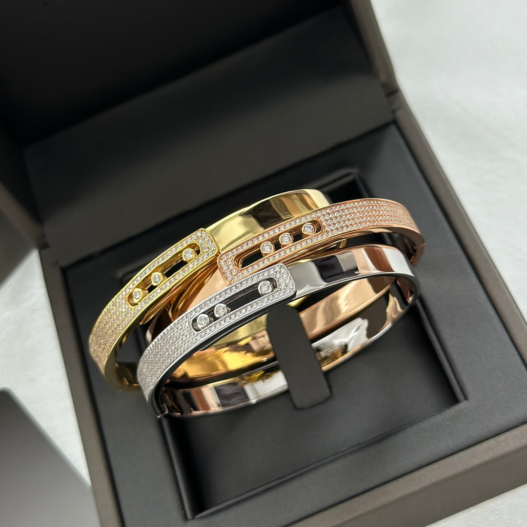 [Bling Jewelry] Move Noa Roségold Pavé-Diamant-Armreif